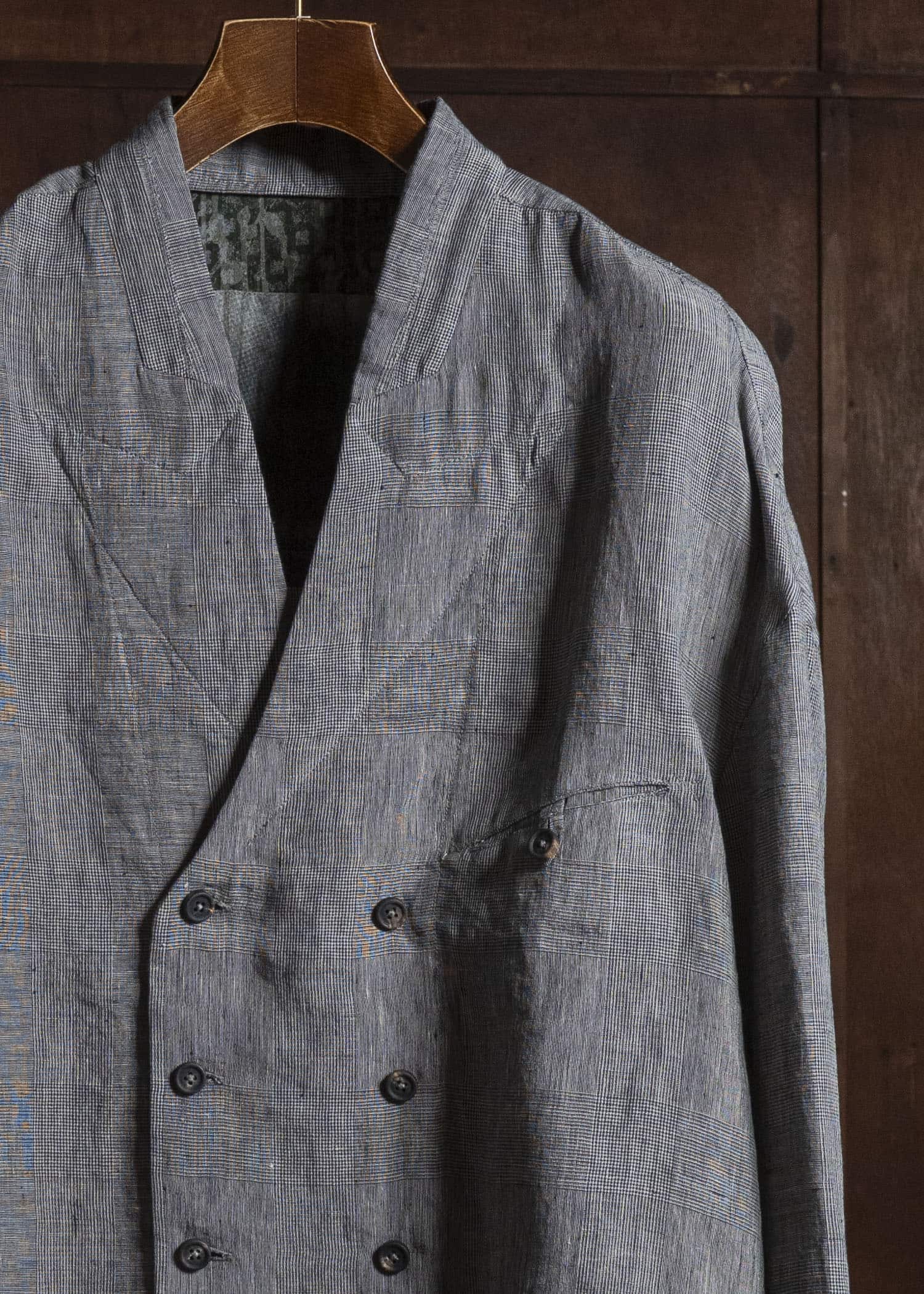 ZIGGY CHEN DOUBLE-BREASTED SHIRT JACKET GRANITE GRAY 0M2620711