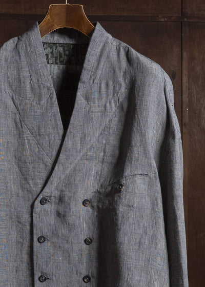 ZIGGY CHEN DOUBLE-BREASTED SHIRT JACKET GRANITE GRAY 0M2620711