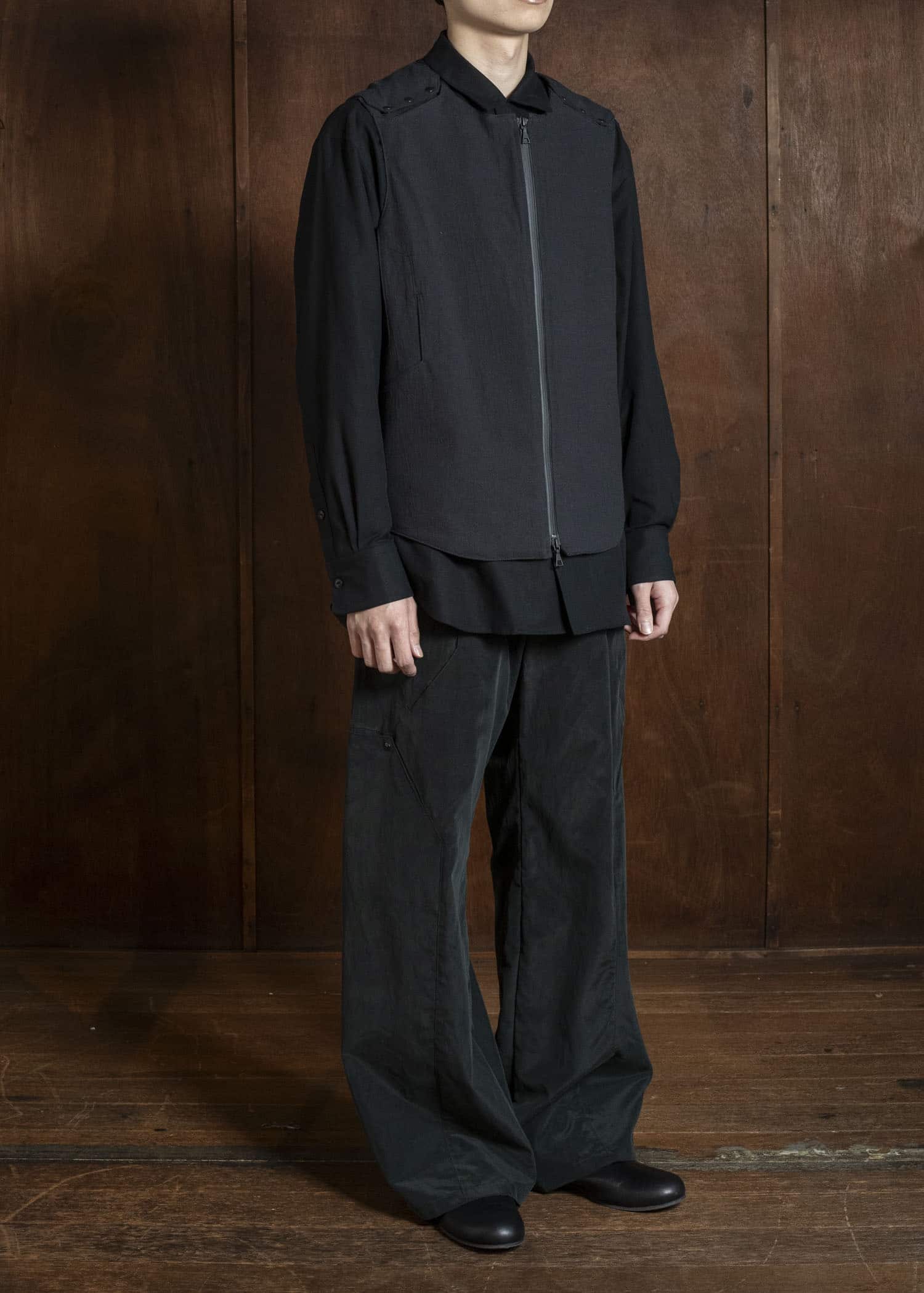 OPPOSE DUALITY OD1051VST-26SS Linen Vest Black