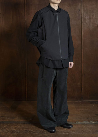 OPPOSE DUALITY OD1051VST-26SS Linen Vest Black