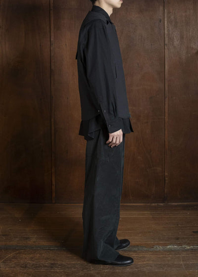 OPPOSE DUALITY OD1051VST-26SS Linen Vest Black