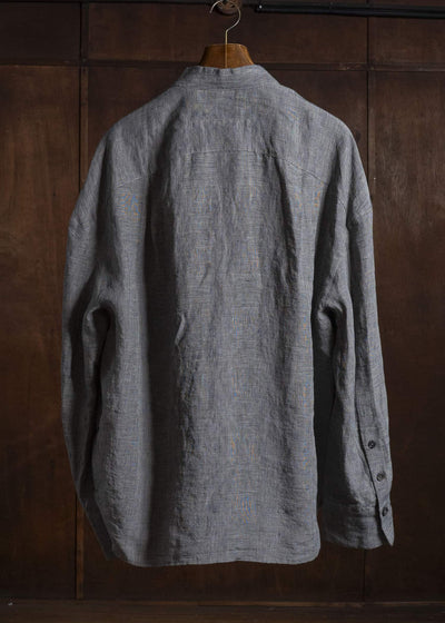 ZIGGY CHEN DOUBLE-BREASTED SHIRT JACKET GRANITE GRAY 0M2620711