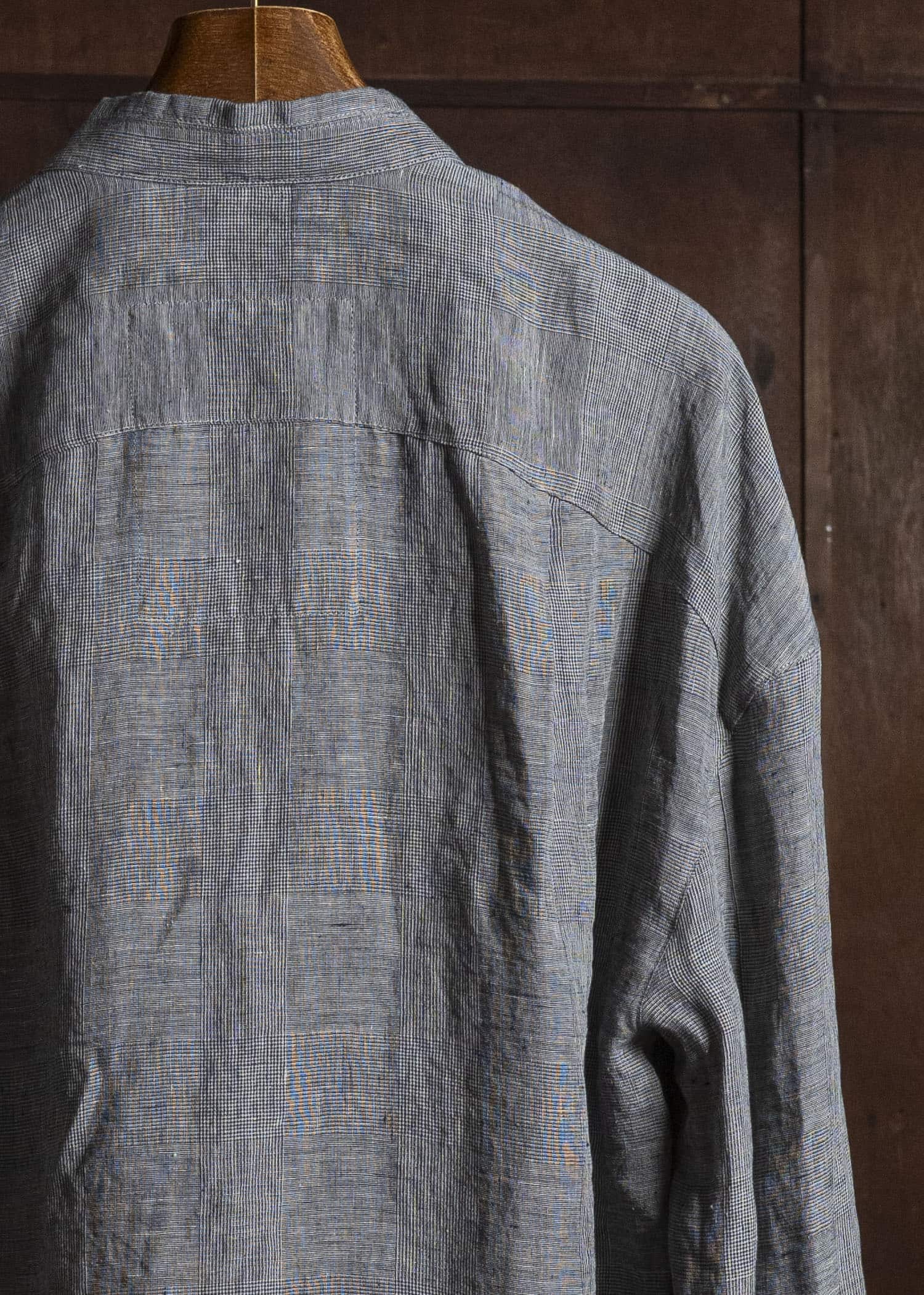 ZIGGY CHEN DOUBLE-BREASTED SHIRT JACKET GRANITE GRAY 0M2620711