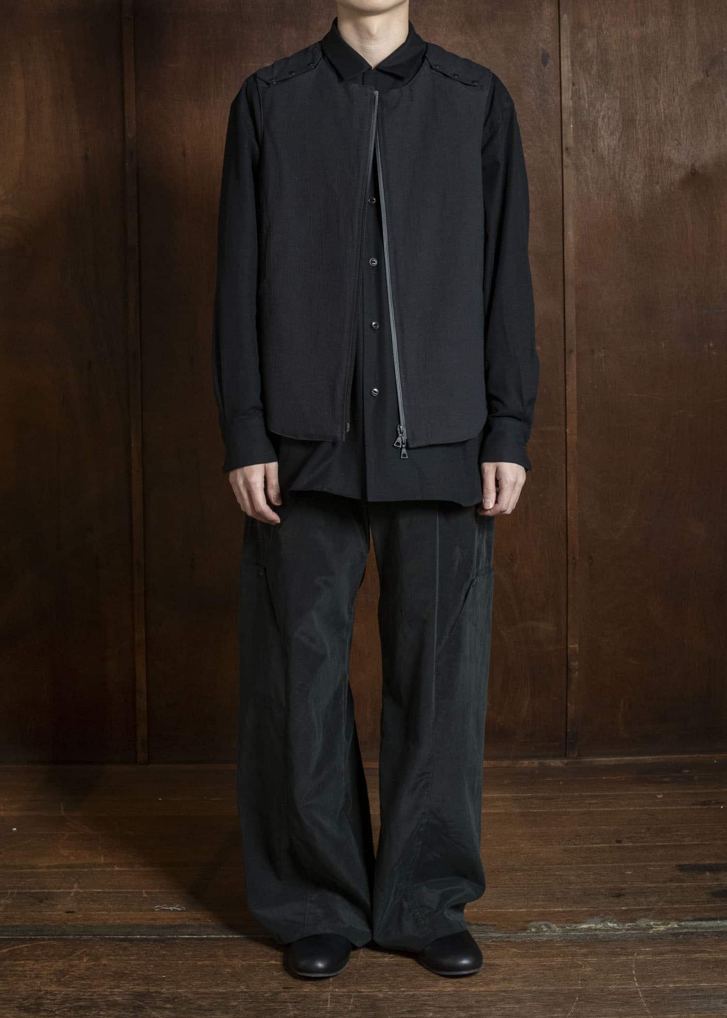 OPPOSE DUALITY OD1051VST-26SS Linen Vest Black