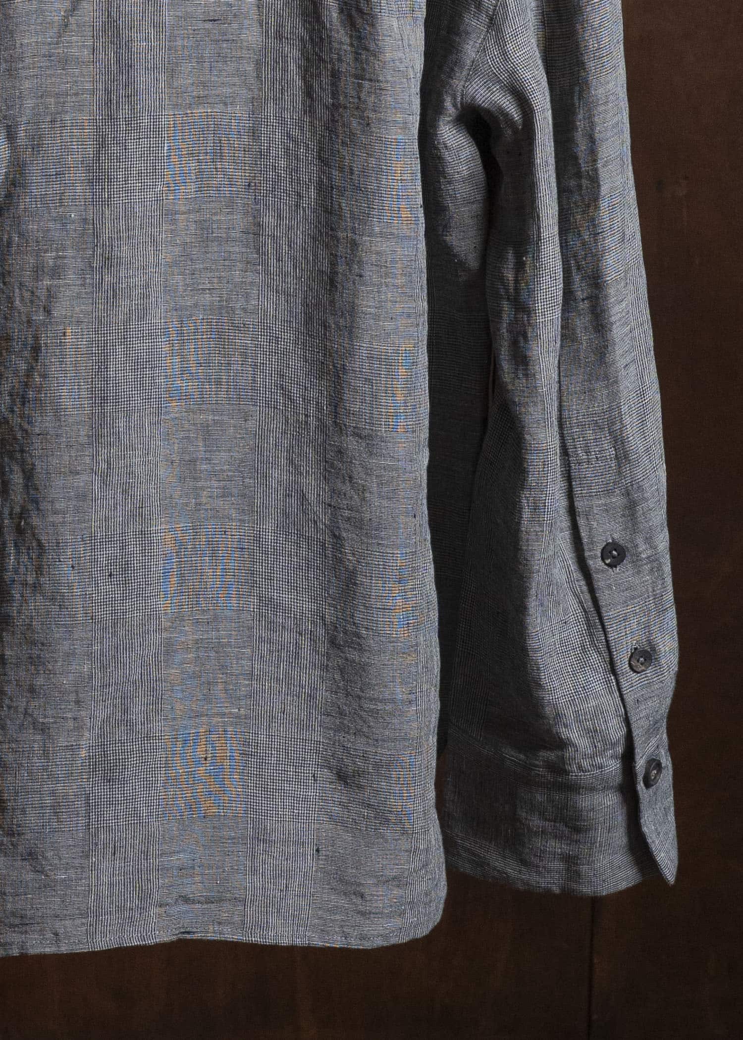 ZIGGY CHEN DOUBLE-BREASTED SHIRT JACKET GRANITE GRAY 0M2620711