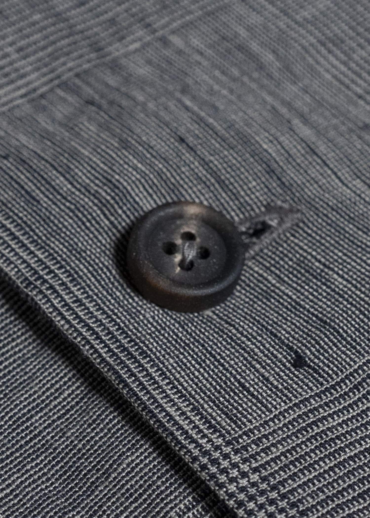 ZIGGY CHEN DOUBLE-BREASTED SHIRT JACKET GRANITE GRAY 0M2620711
