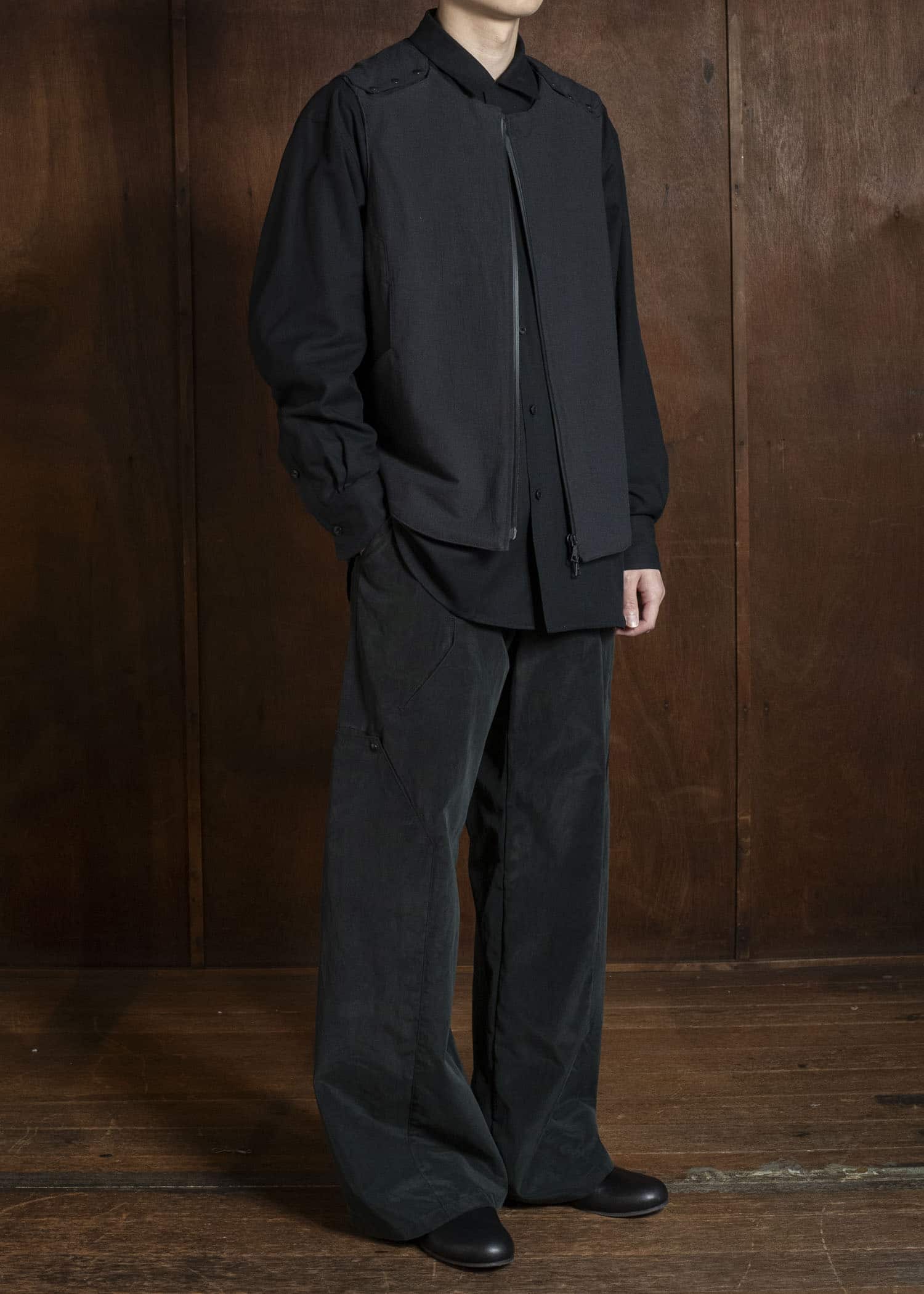 OPPOSE DUALITY OD1051VST-26SS Linen Vest Black