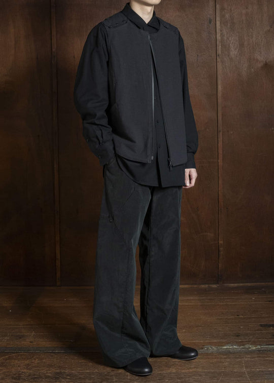 OPPOSE DUALITY OD1051VST-26SS Linen Vest Black