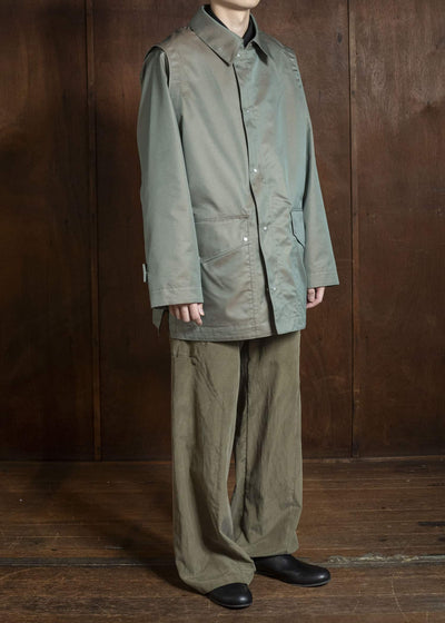 OPPOSE DUALITY OD1011COA-26SS ChambrayMod Harf Coat Beige