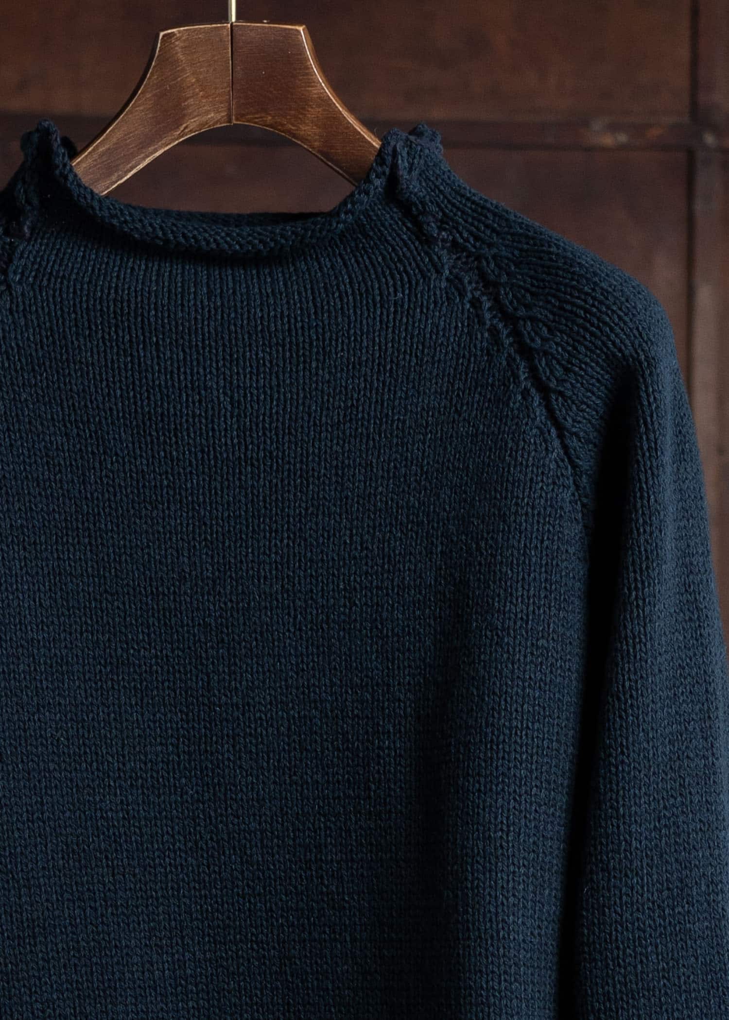 XENIA TELUNTS Fisherman Sweater Indigo-dyed Black