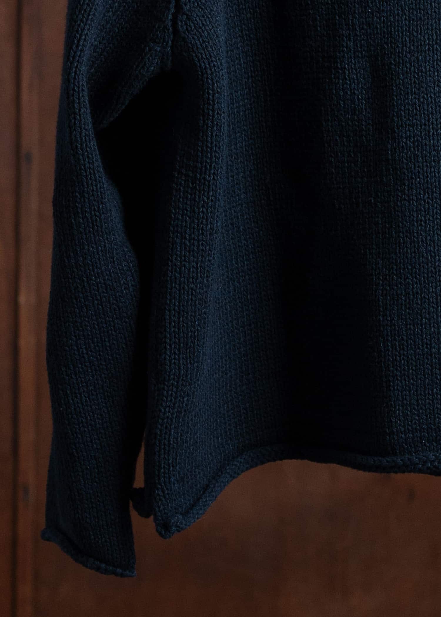 XENIA TELUNTS Fisherman Sweater Indigo-dyed Black