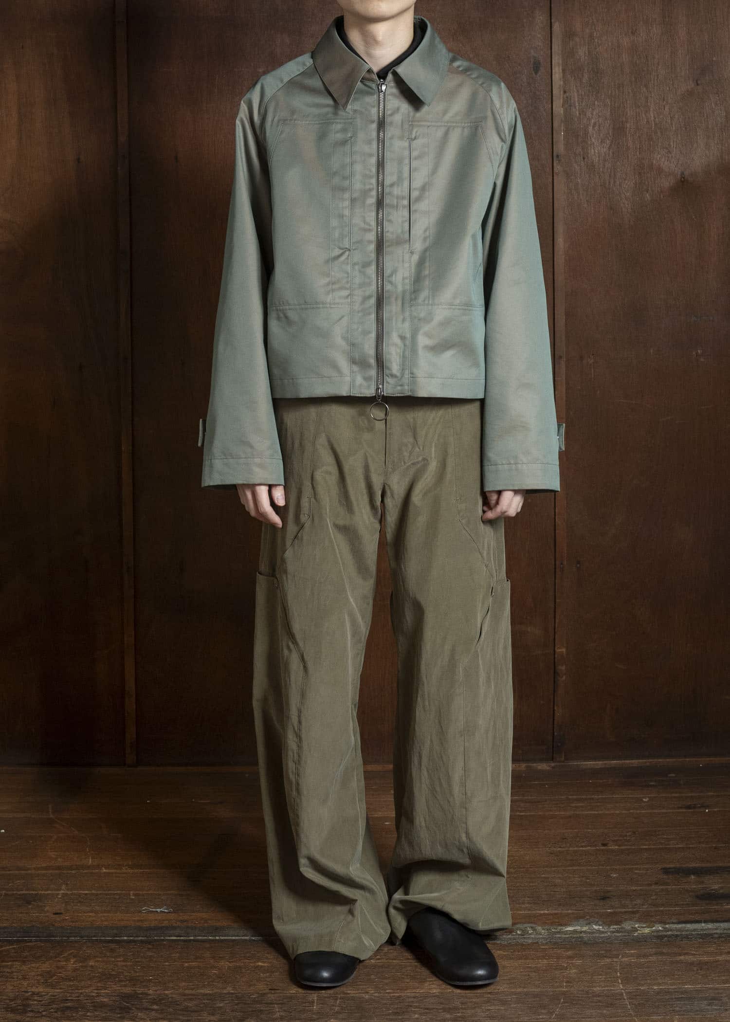 OPPOSE DUALITY OD1011COA-26SS ChambrayMod Harf Coat Beige