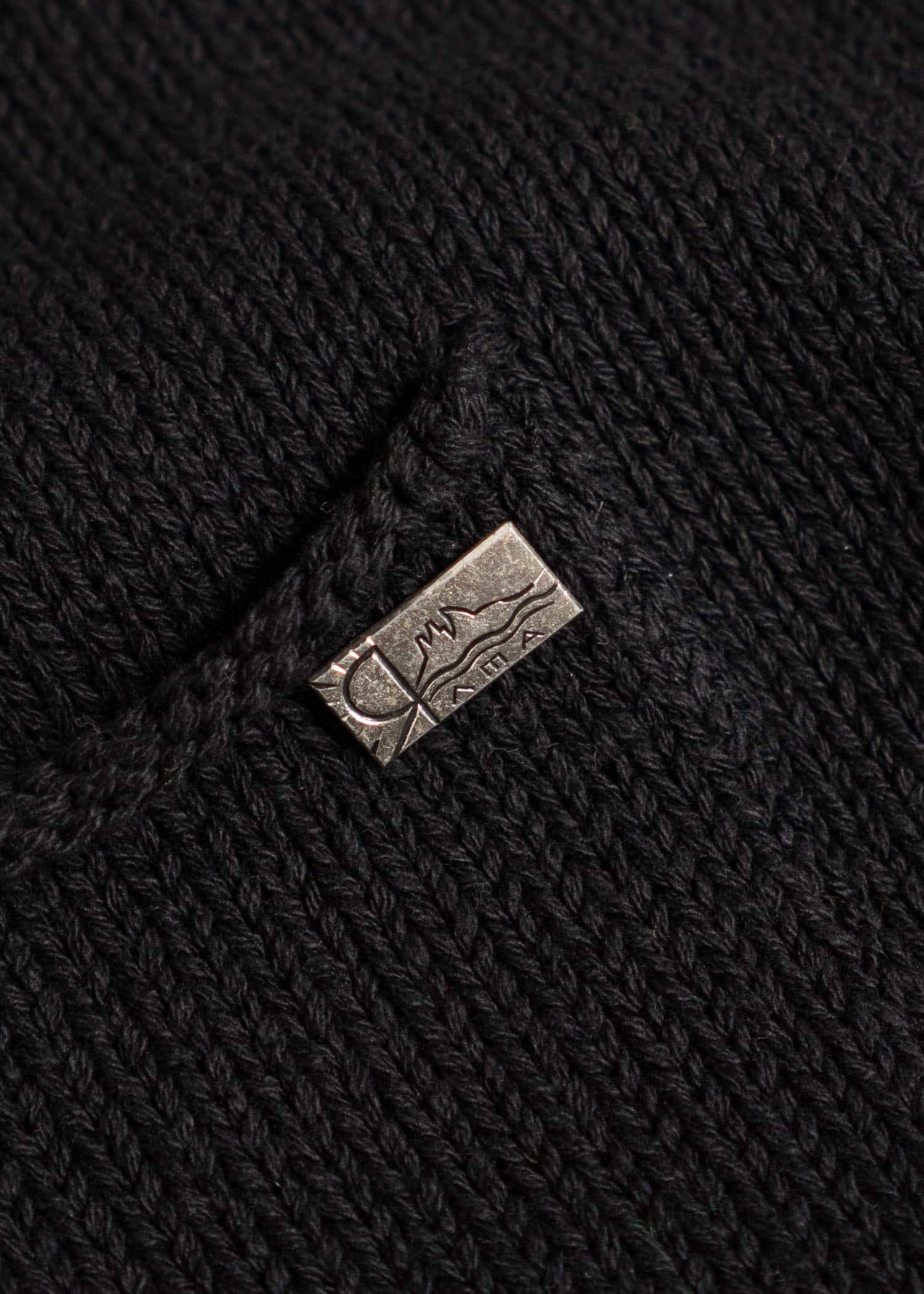 XENIA TELUNTS Fisherman Sweater Indigo-dyed Black