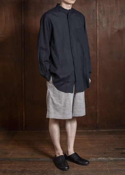 Gorsch #141ST-SLTR01-LCY Yak Mixed L/C Easy Shorts Light Grey