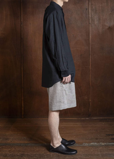 Gorsch #141ST-SLTR01-LCY Yak Mixed L/C Easy Shorts Light Grey