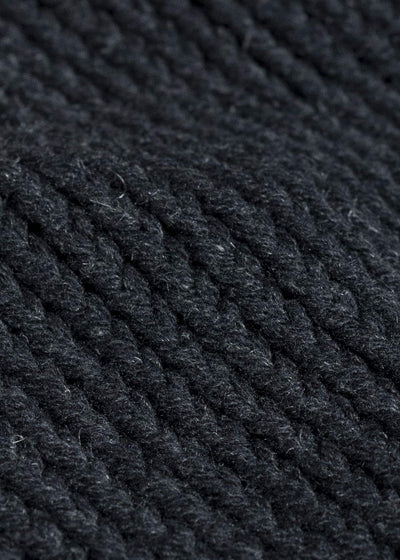 JAN-JAN VAN ESSCHE KNIT #68 HAND KNIT TURTLE NECK SWEATER Lain Black