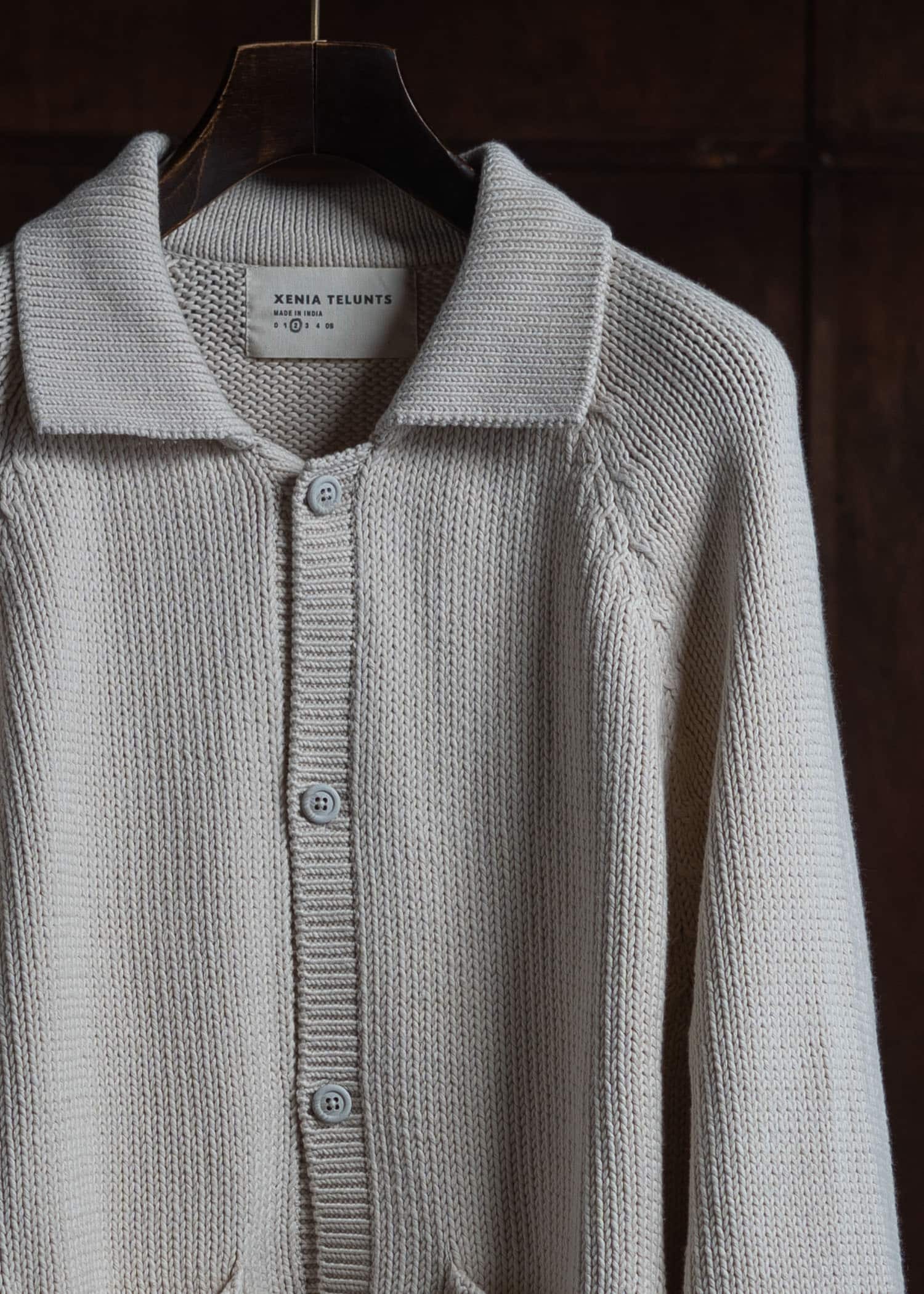 XENIA TELUNTS The Evening Cardigan Undyed