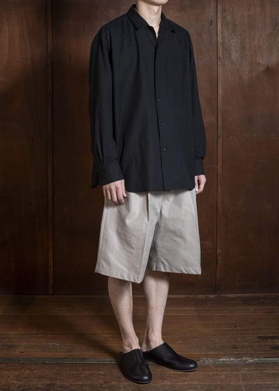 YOKO SAKAMOTO YS-26SS-25-BEIGE Double Pleats Shorts BEIGE