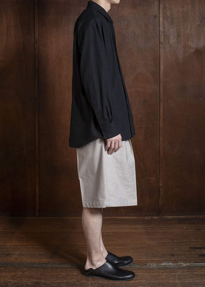 YOKO SAKAMOTO YS-26SS-25-BEIGE Double Pleats Shorts BEIGE