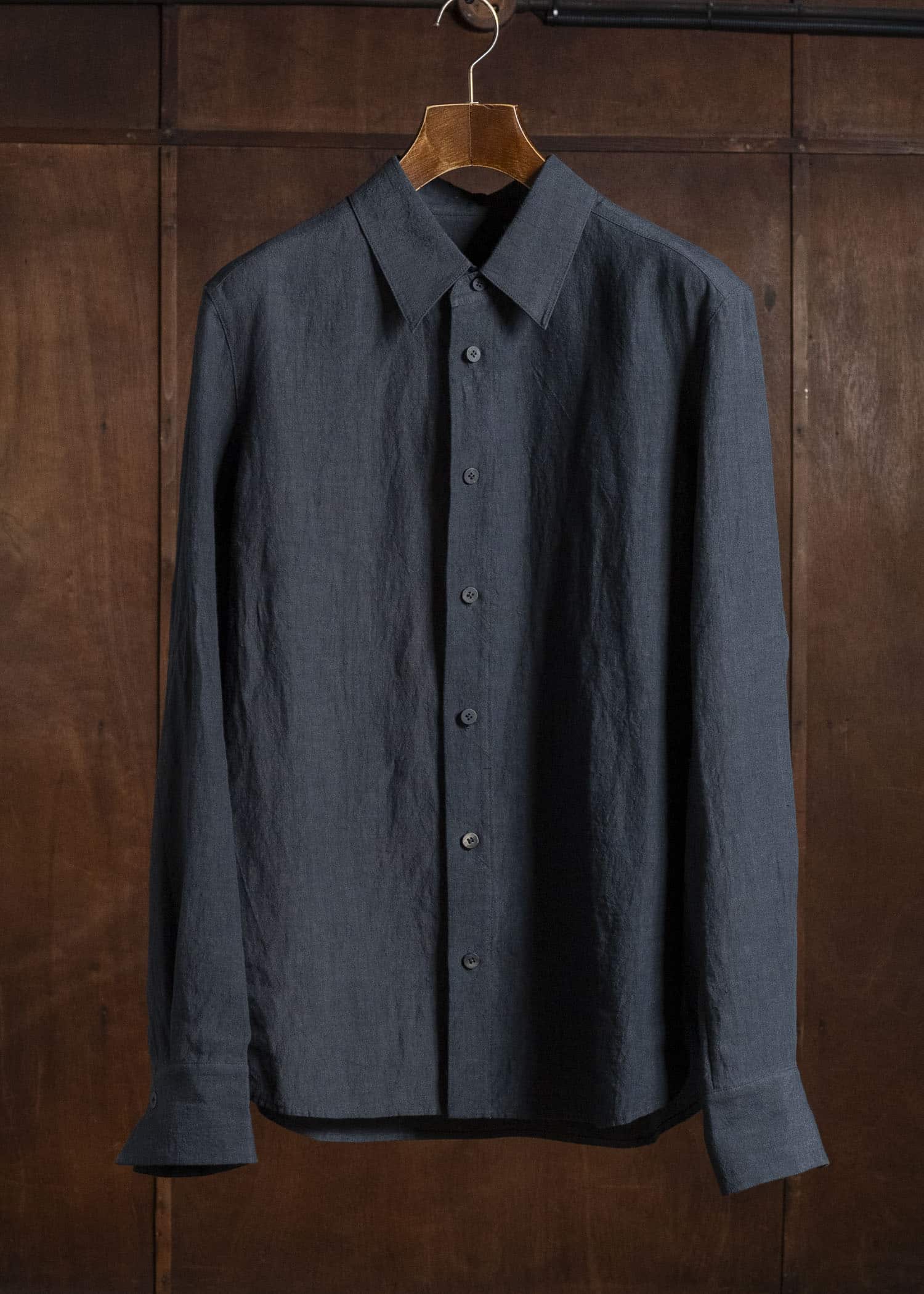 ZIGGY CHEN CLASSIC SPREAD COLLAR SHIRT 25 0M2620710