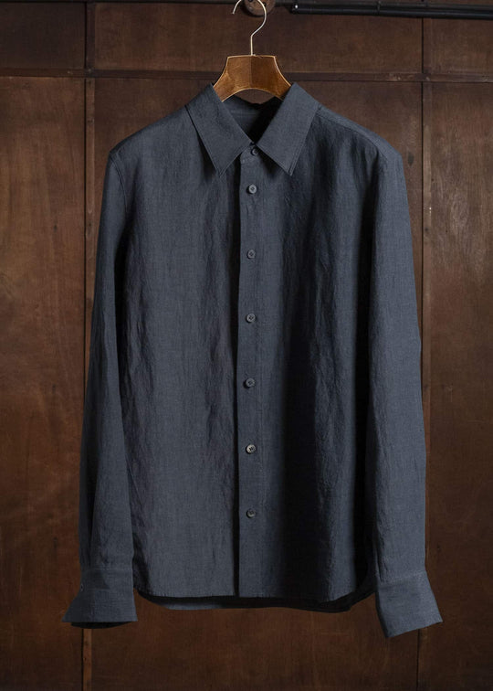 ZIGGY CHEN CLASSIC SPREAD COLLAR SHIRT 25 0M2620710