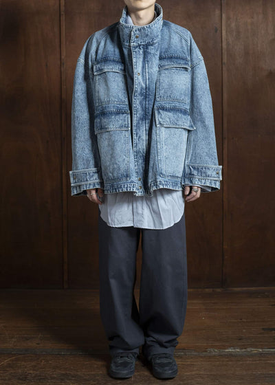 HED MAYNER Coat HMMA67024A-HA190 HA190-450-LIGHT/PASTEL BLUE