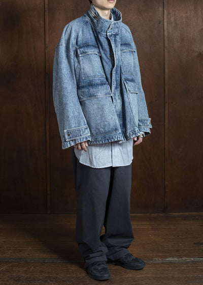 HED MAYNER Coat HMMA67024A-HA190 HA190-450-LIGHT/PASTEL BLUE