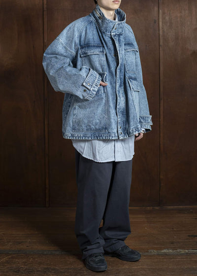 HED MAYNER Coat HMMA67024A-HA190 HA190-450-LIGHT/PASTEL BLUE