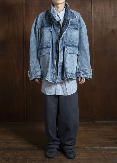 HED MAYNER Coat HMMA67024A-HA190 HA190-450-LIGHT/PASTEL BLUE