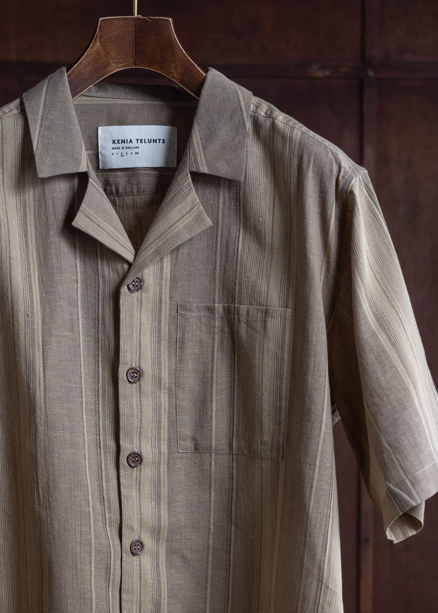 XENIA TELUNTS Summer Shirt V.1 Brown Stripe