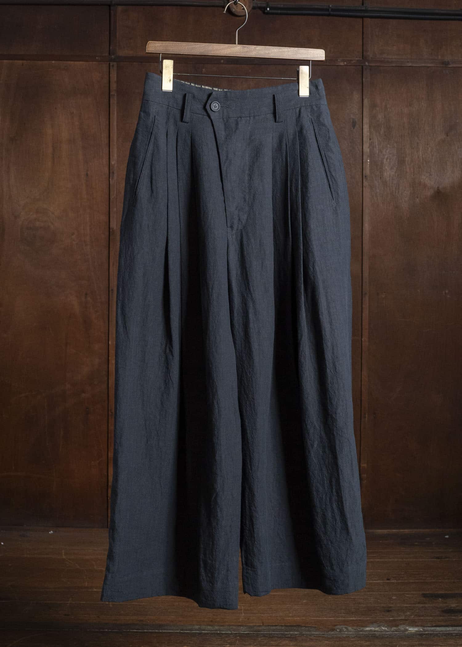 ZIGGY CHEN WIDE-LEG TROSUERS DARK INDIGO 0M2620510