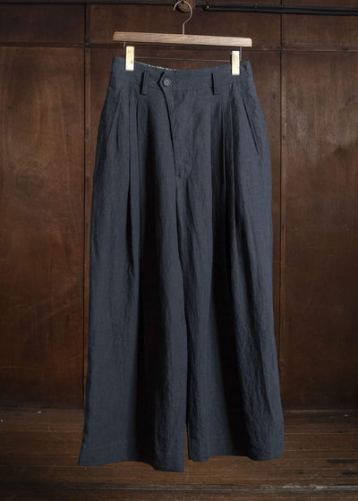 ZIGGY CHEN WIDE-LEG TROSUERS DARK INDIGO 0M2620510