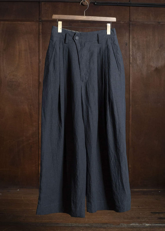 ZIGGY CHEN WIDE-LEG TROSUERS DARK INDIGO 0M2620510