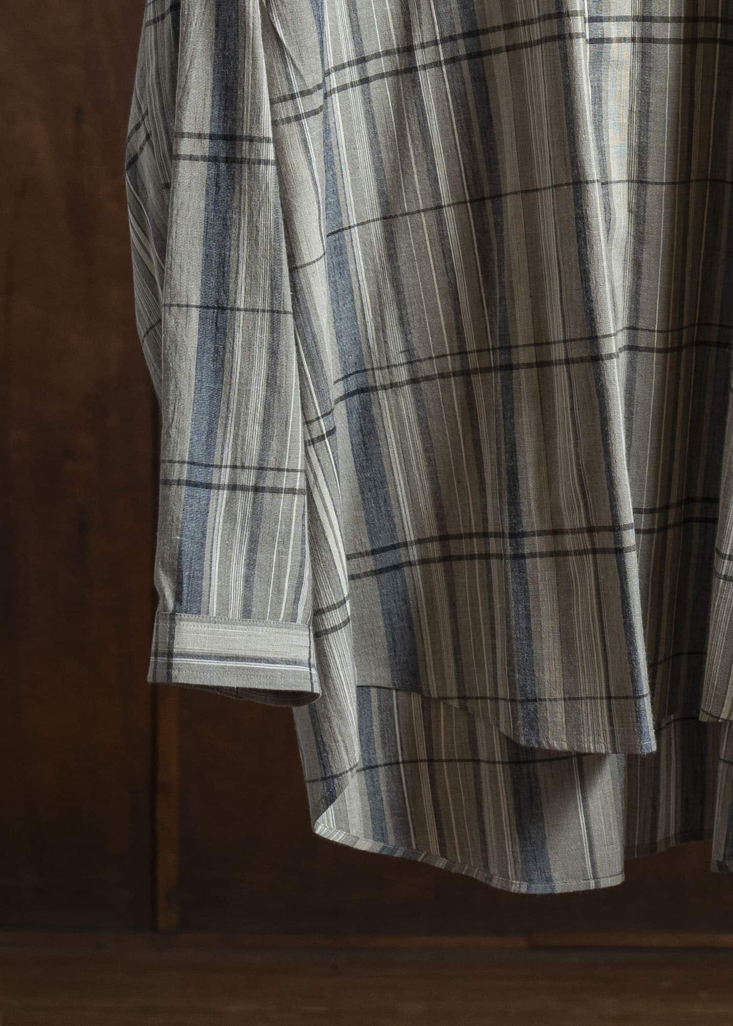 JAN-JAN VAN ESSCHE SHIRT#106 REGULAR FIT LONG SLEEVE SHIRT Madras Plaid Plaster