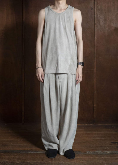 ZIGGY CHEN BASIC TANK TOP WHITISH GREEN 0M2620201