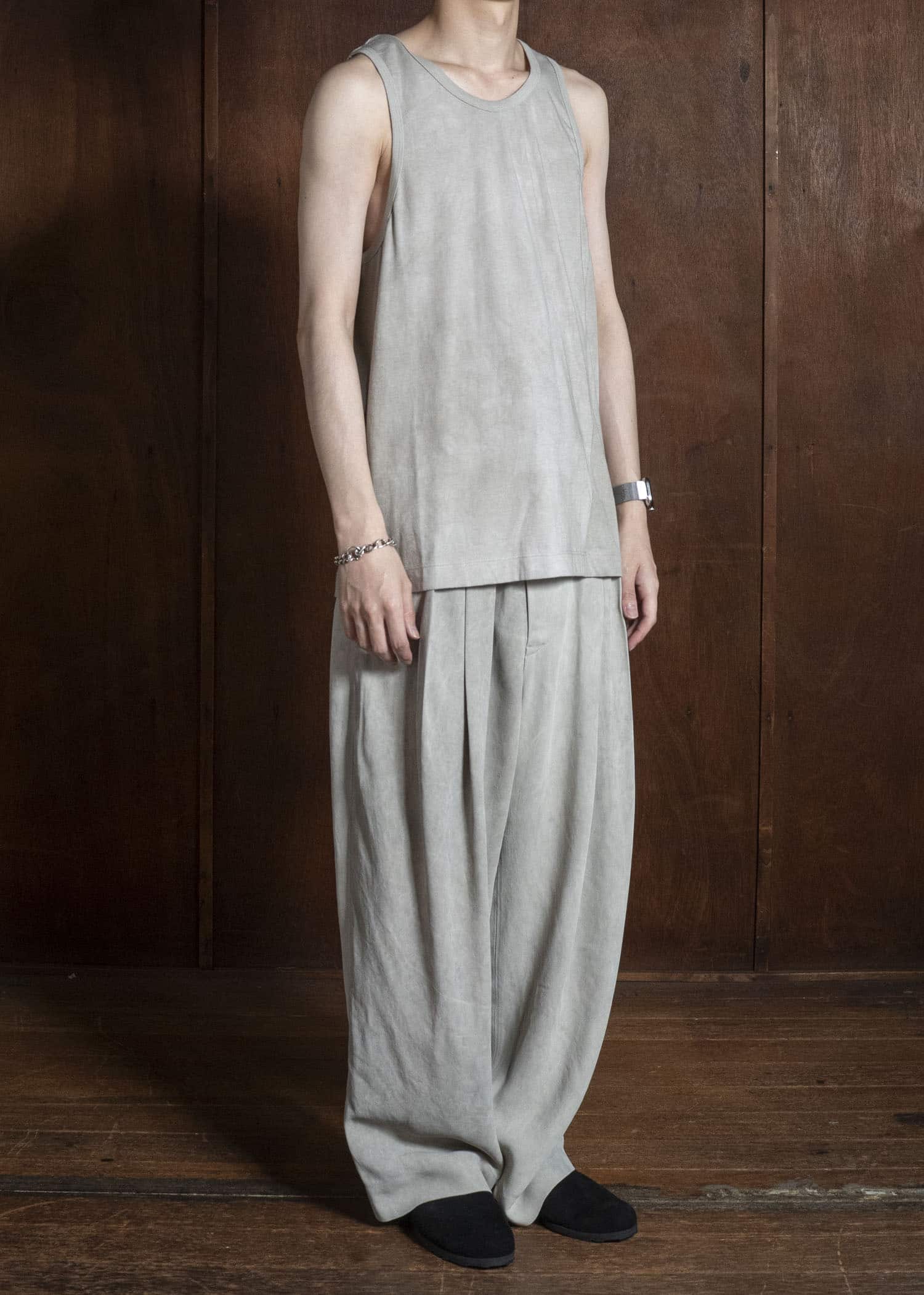 ZIGGY CHEN BASIC TANK TOP WHITISH GREEN 0M2620201