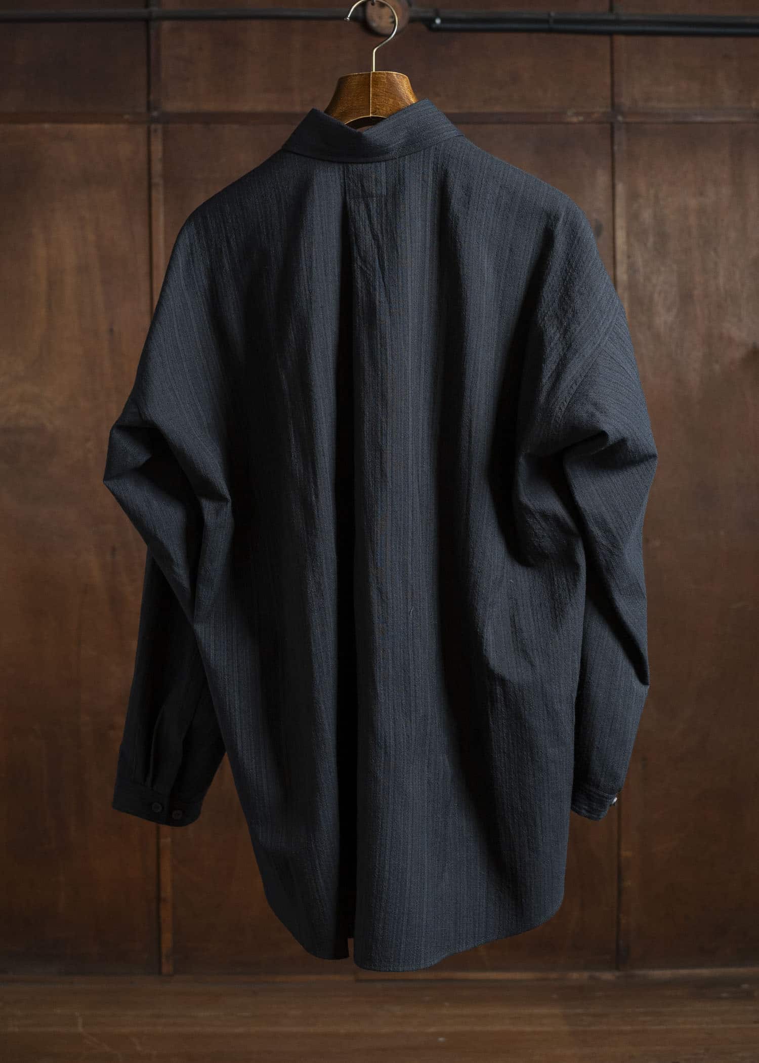 JAN-JAN VAN ESSCHE SHIRT#106 REGULAR FIT LONG SLEEVE SHIRT Medium Seersucker Dark Stripe