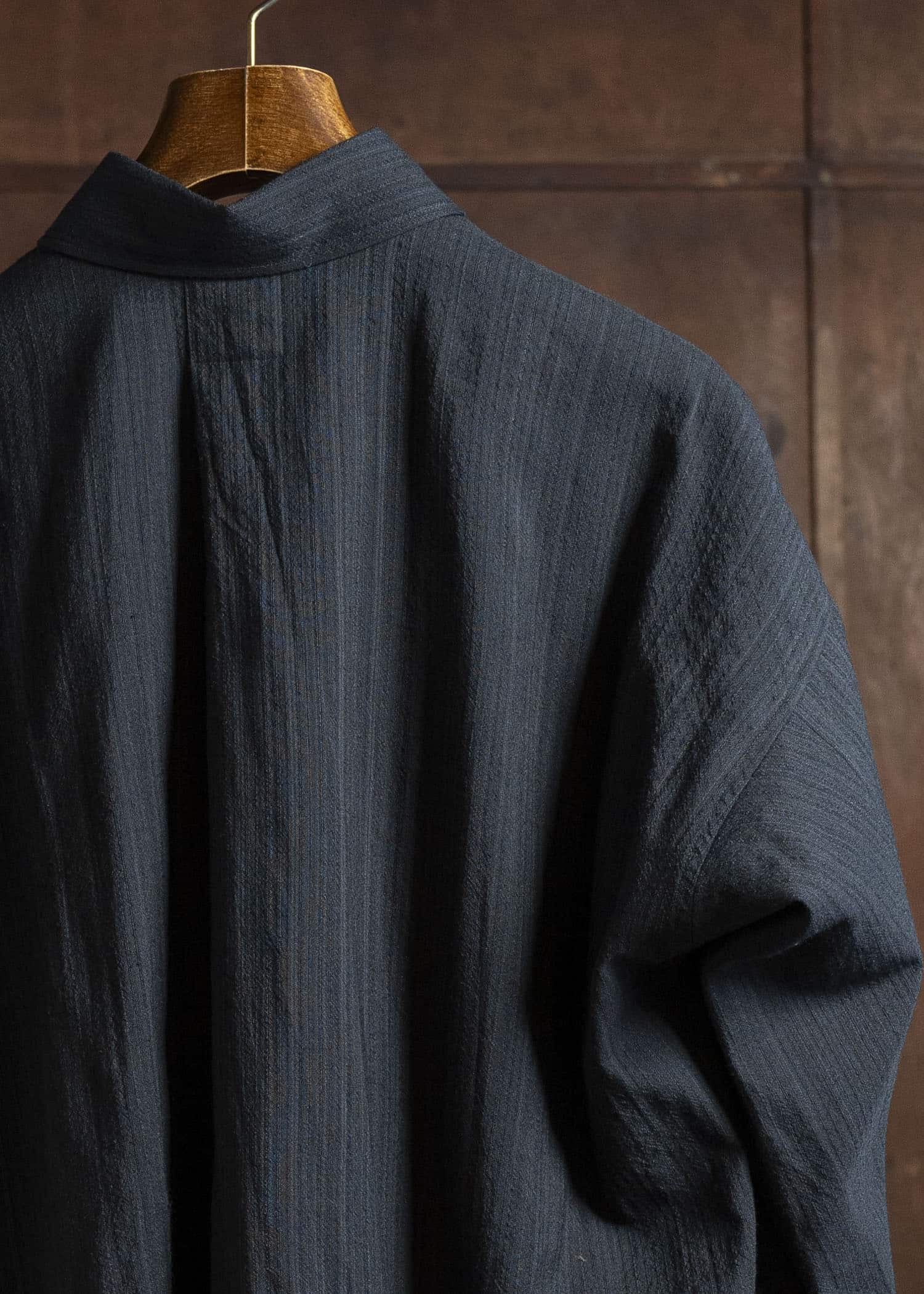 JAN-JAN VAN ESSCHE SHIRT#106 REGULAR FIT LONG SLEEVE SHIRT Medium Seersucker Dark Stripe