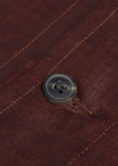 JAN-JAN VAN ESSCHE SHIRT#110 SHIRT JACKET WITH HIGH Shuliang Silk Oxblood