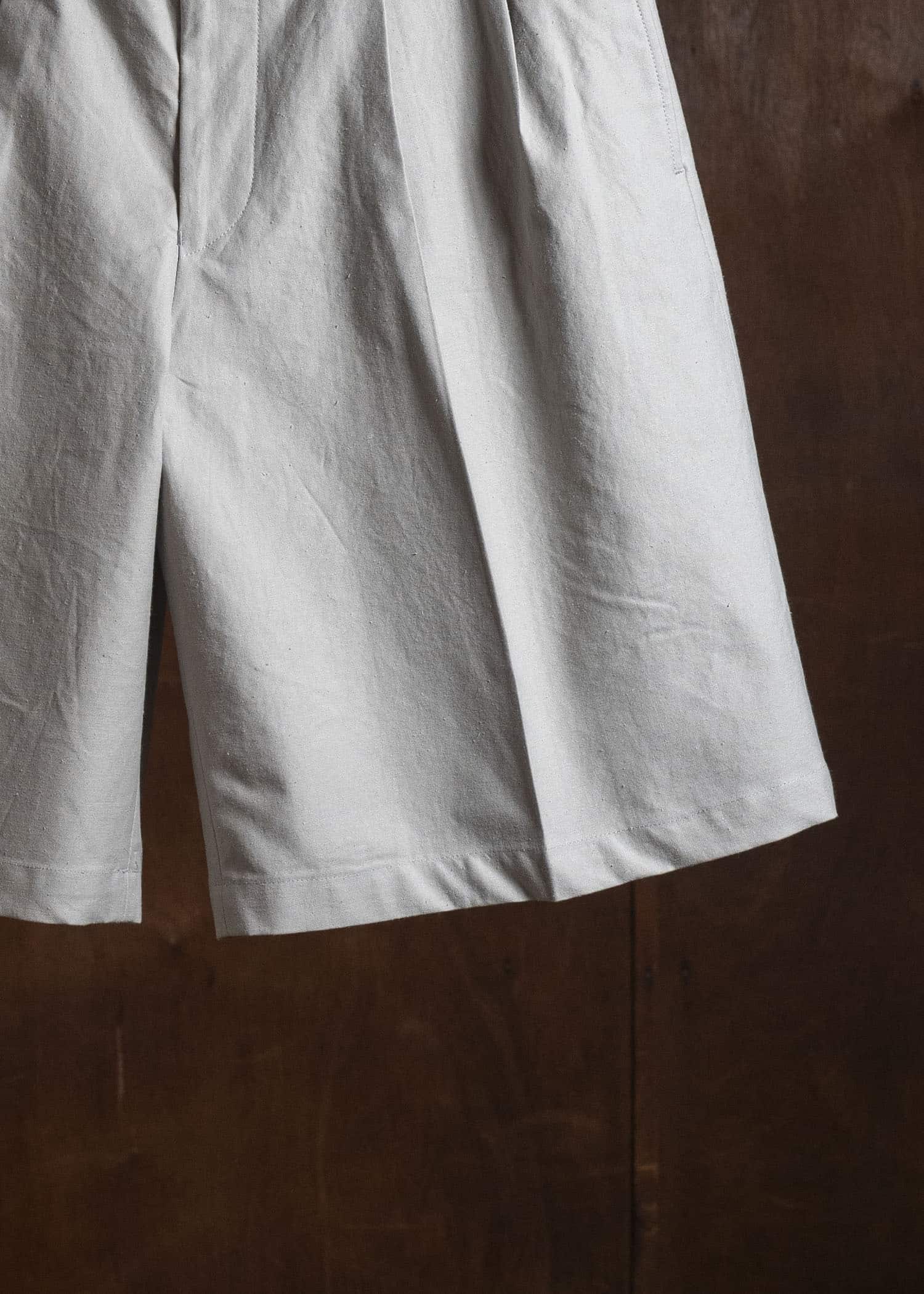 YOKO SAKAMOTO YS-26SS-25-BEIGE Double Pleats Shorts BEIGE