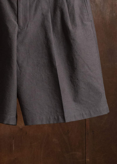 YOKO SAKAMOTO YS-26SS-25-BROWN Double Pleats Shorts BROWN