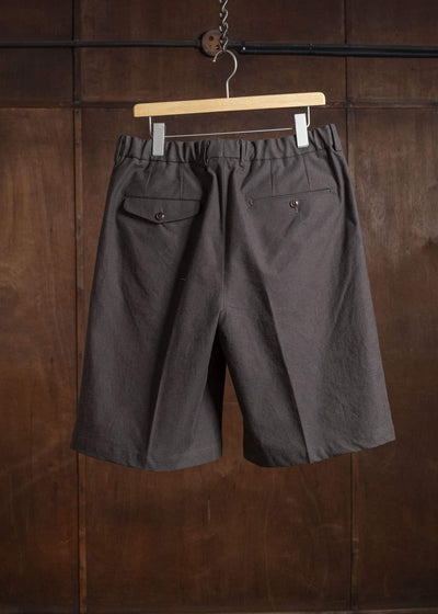 YOKO SAKAMOTO YS-26SS-25-BROWN Double Pleats Shorts BROWN