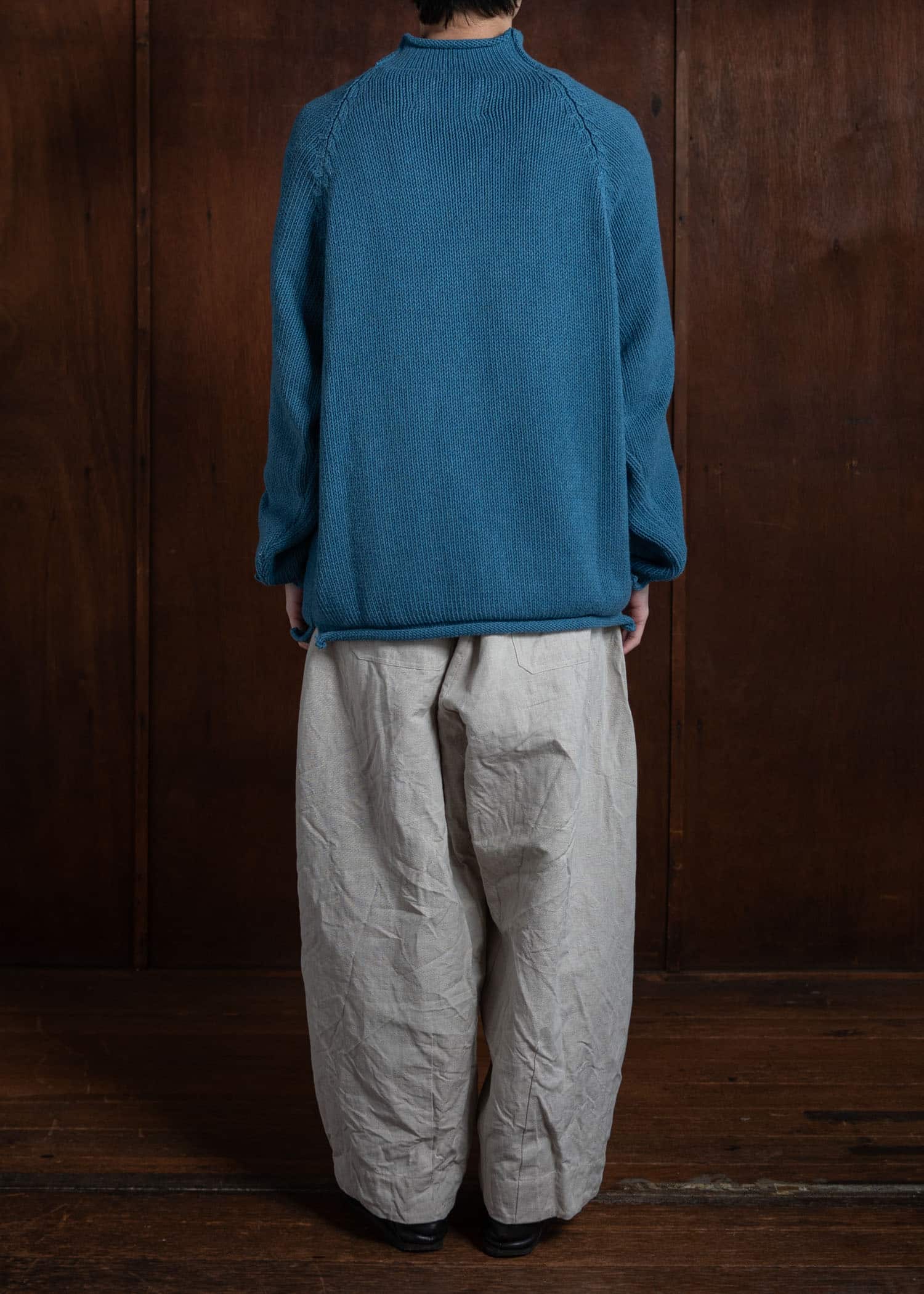 XENIA TELUNTS Fisherman Sweater Blue