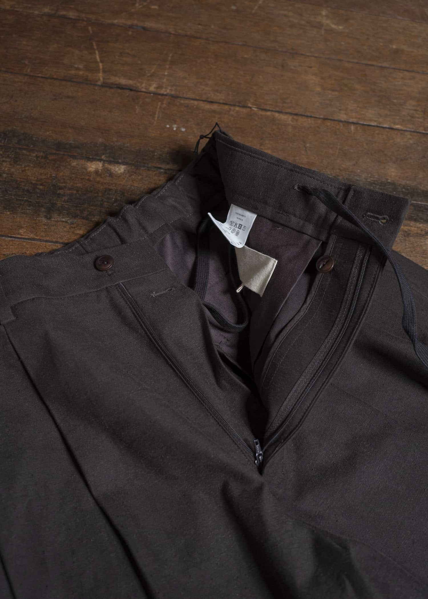 YOKO SAKAMOTO YS-26SS-25-BROWN Double Pleats Shorts BROWN