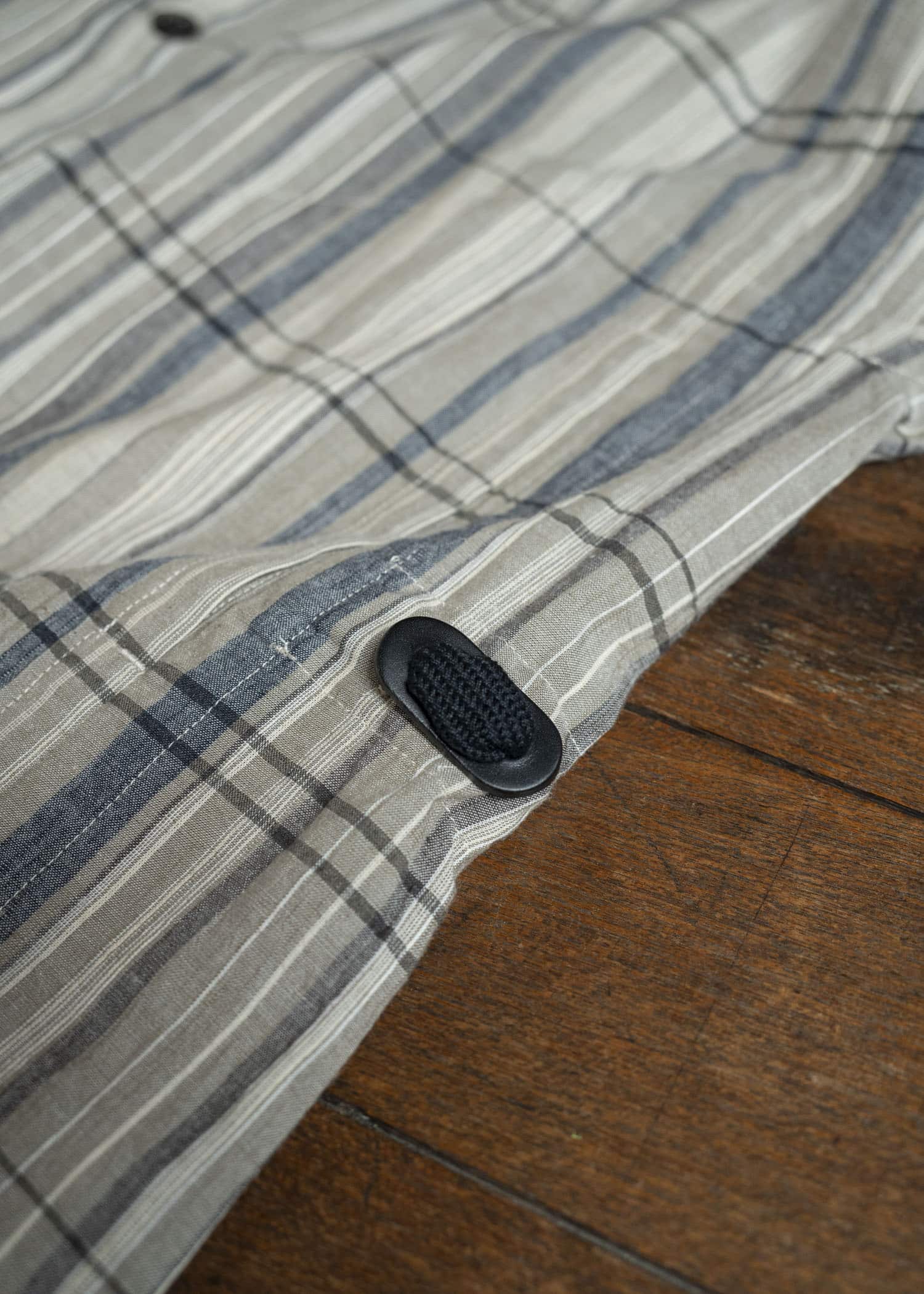 JAN-JAN VAN ESSCHE SHIRT#110 SHIRT JACKET WITH HIGH Madras Plaid Plaster