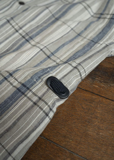 JAN-JAN VAN ESSCHE SHIRT#110 SHIRT JACKET WITH HIGH Madras Plaid Plaster