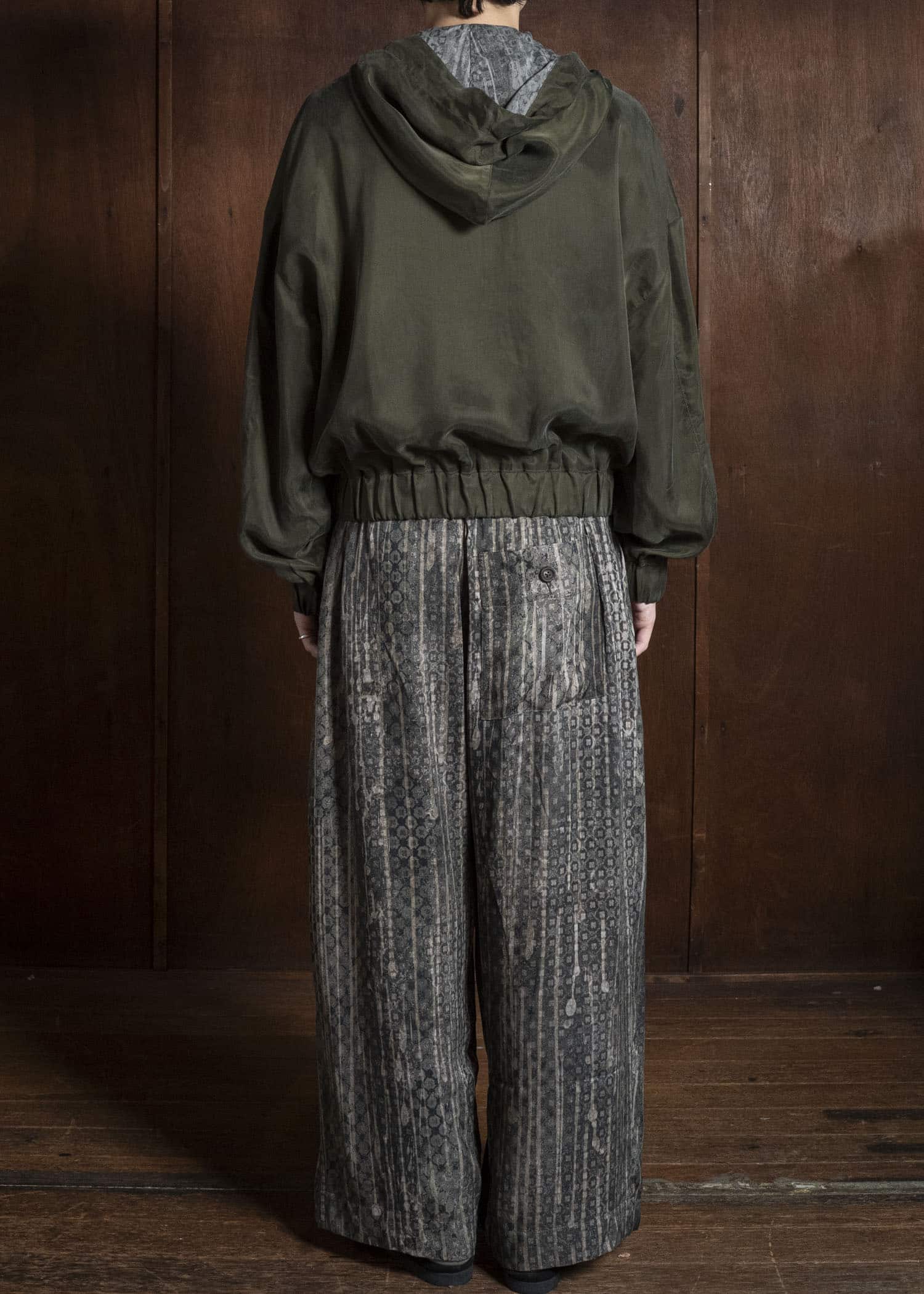 ZIGGY CHEN CROPPED FULL ZIP HOODIE 53 0M2620909