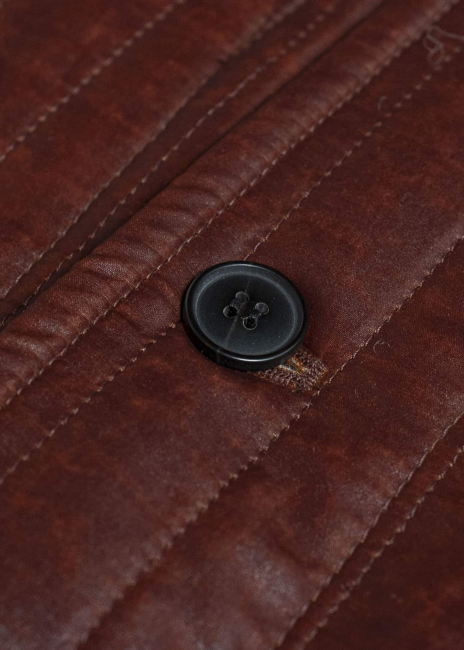 JAN-JAN VAN ESSCHE JACKET #62 COLLARLESS PADDED JACKET Shuliang Silk Padded Oxblood