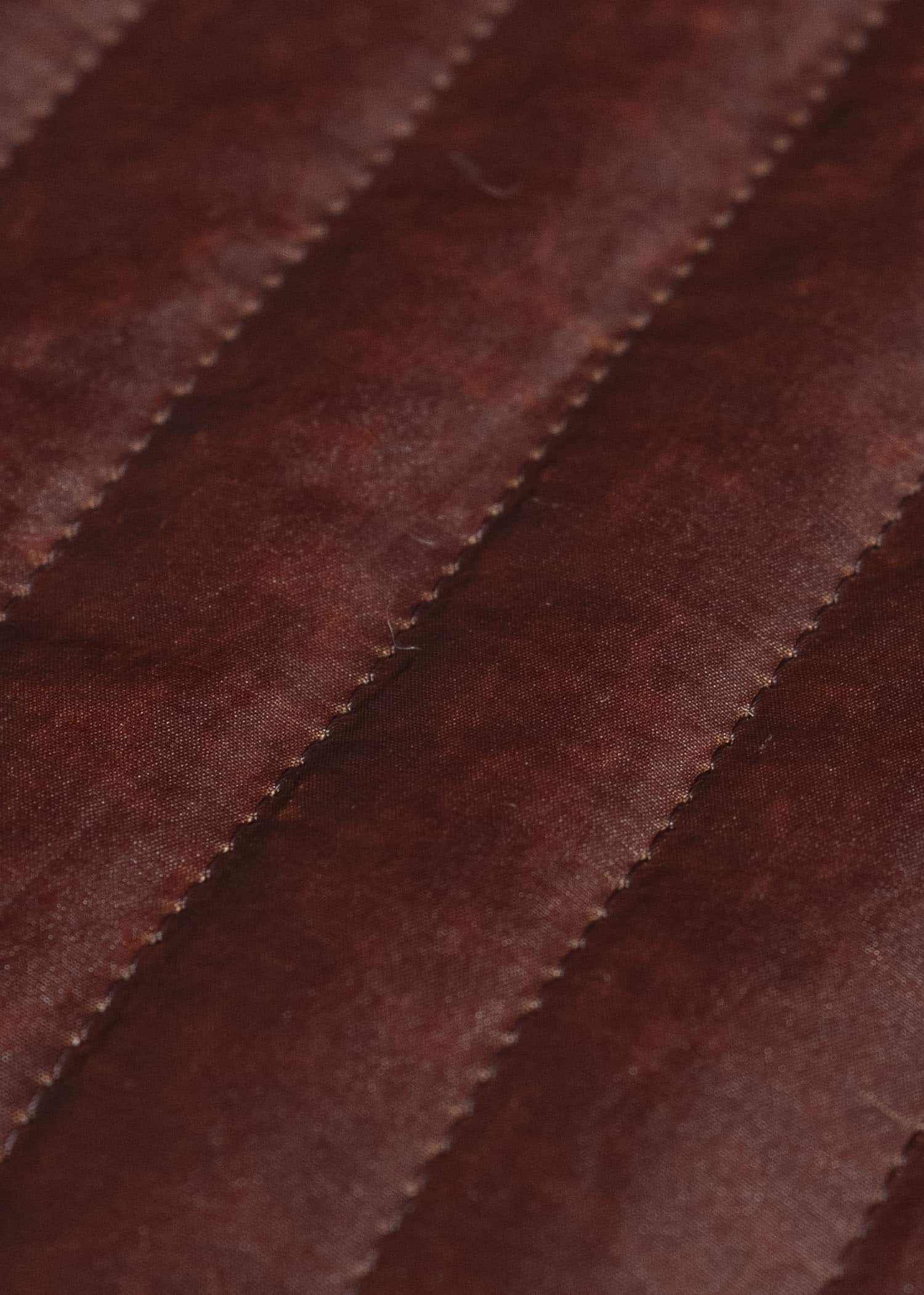 JAN-JAN VAN ESSCHE JACKET #62 COLLARLESS PADDED JACKET Shuliang Silk Padded Oxblood