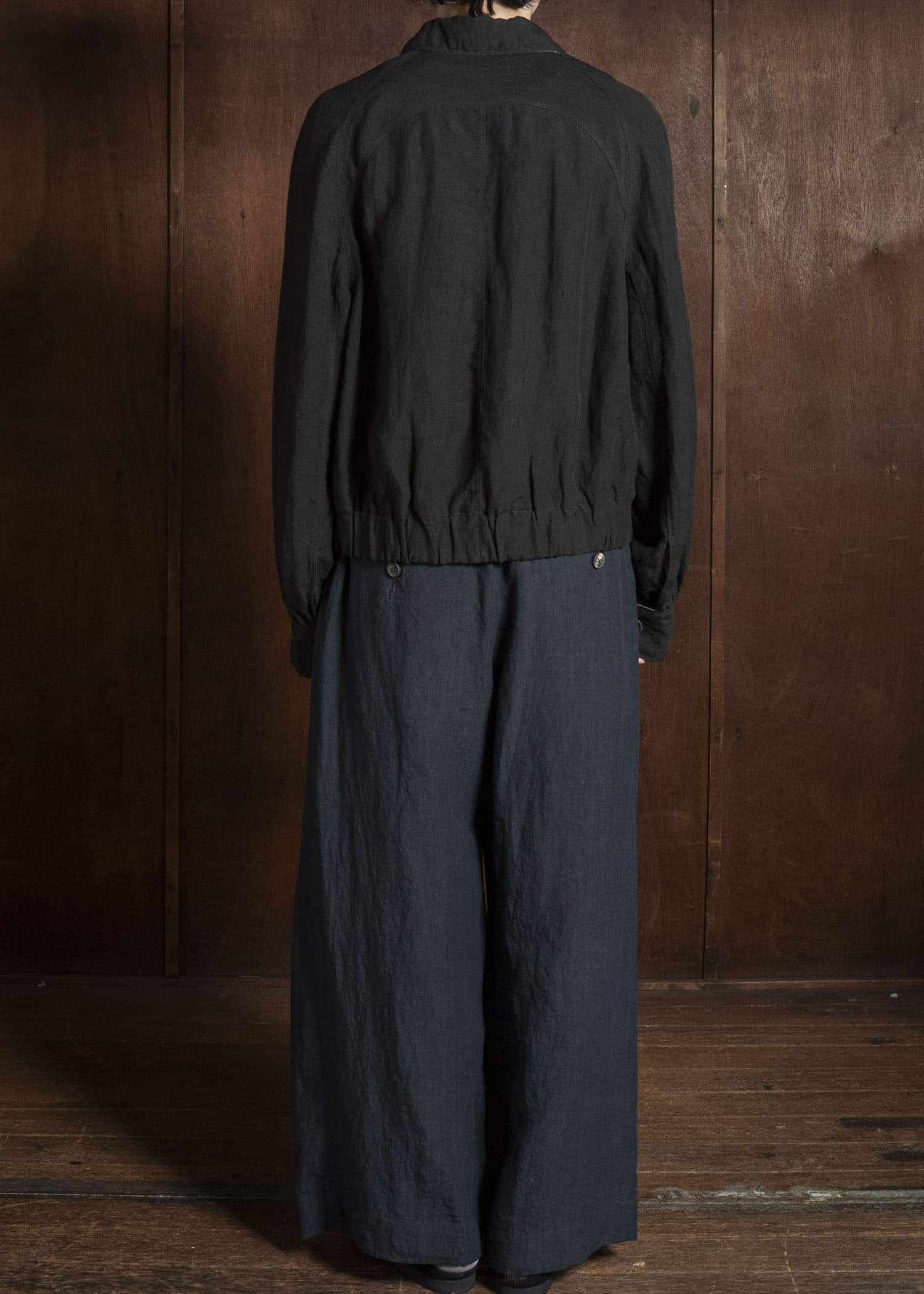 ZIGGY CHEN WIDE-LEG TROUSERS DARK INDIGO 0W2620509